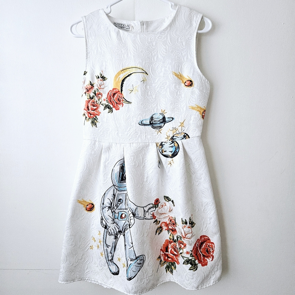 White Astronaut Space Dress